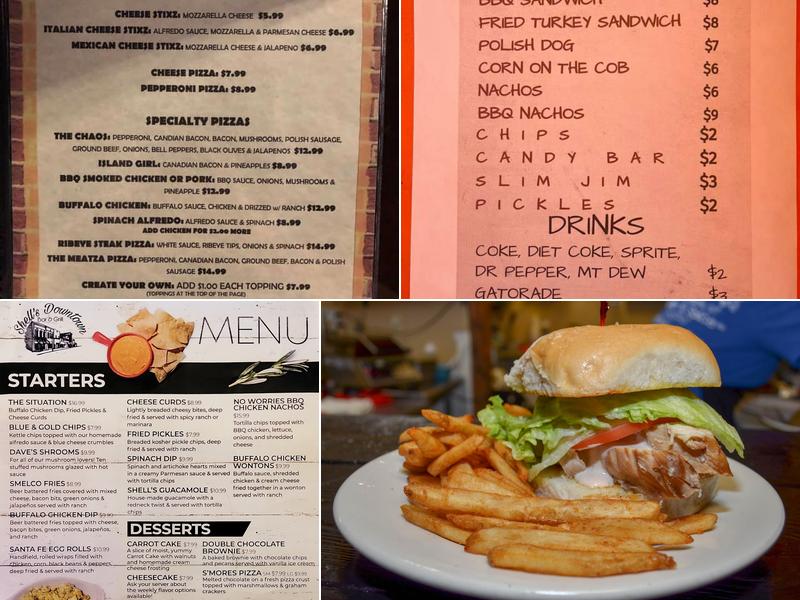 Shell’s Downtown Menu