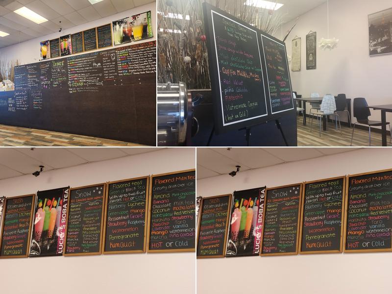 Lucky's Boba Tea Menu