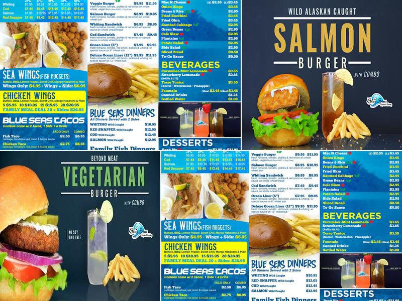 Blue Seas Express & Catering AZ Menu