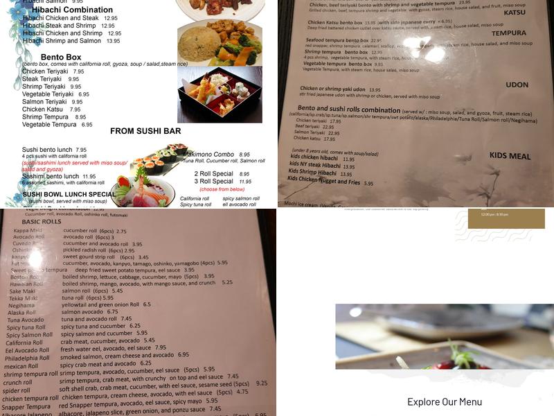 Ai Sushi & Grill Menu