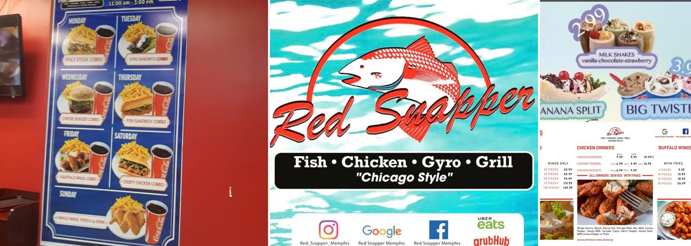Red Snapper Memphis Menu