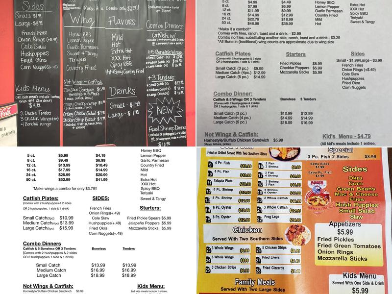 Forte's Wingz & Catfish Menu