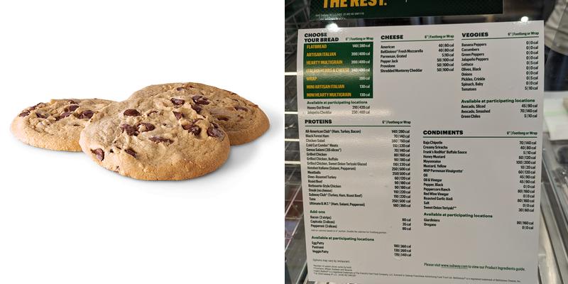 Subway Menu