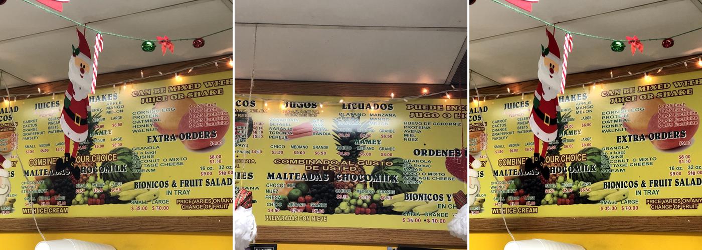 Bionicos Y Jugos Zapopan Menu