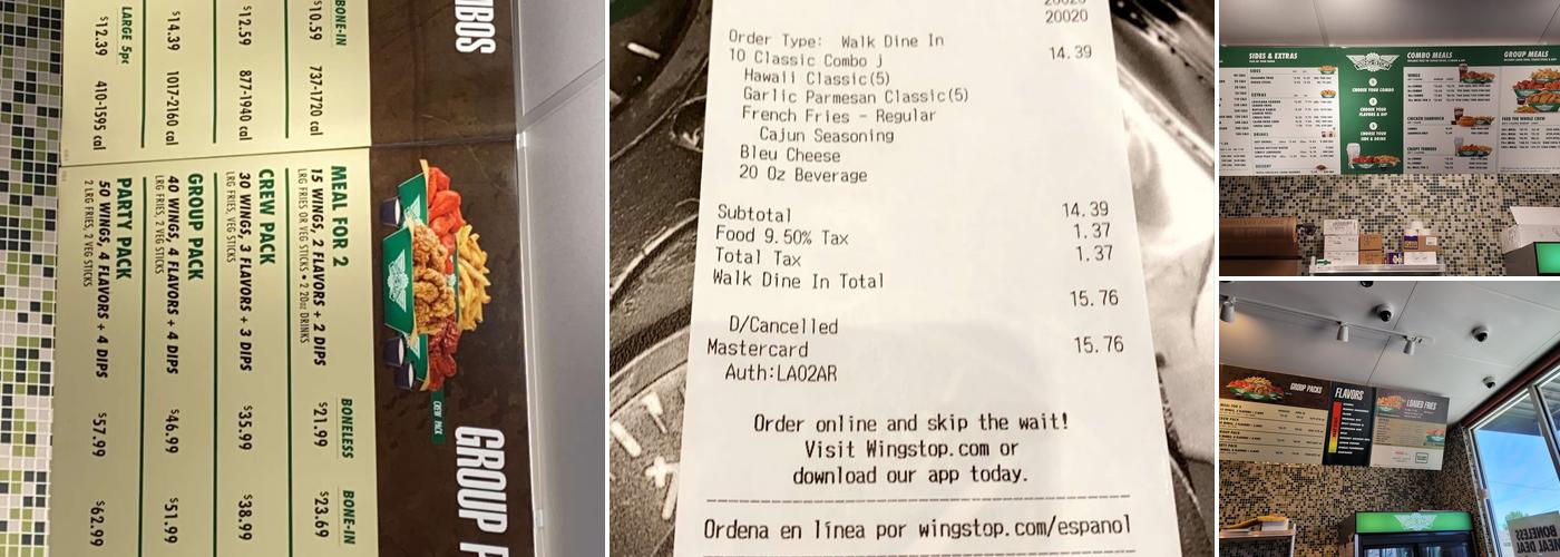 Wingstop Menu