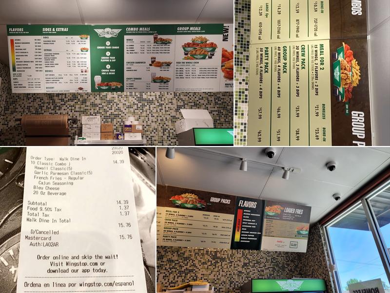 Wingstop Menu