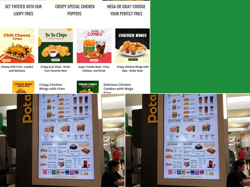 Potato Corner Menu