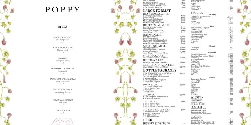Poppy Menu