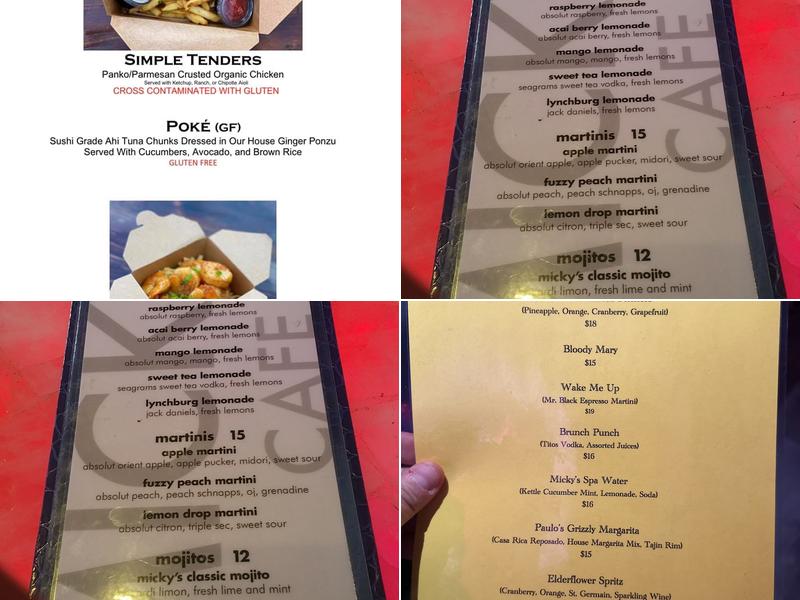 Micky's Weho Menu