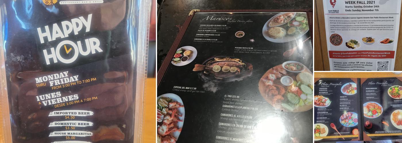 El Cuscatlán Menu