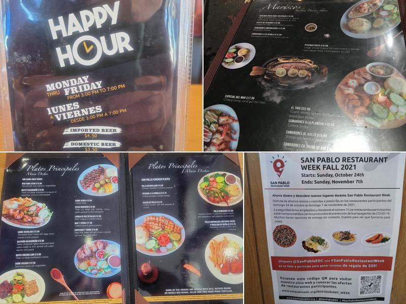 El Cuscatlán Menu
