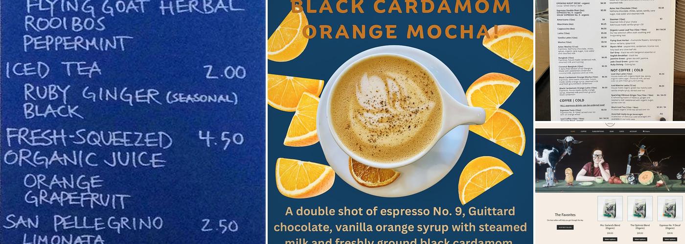 Flying Goat Coffee Menu