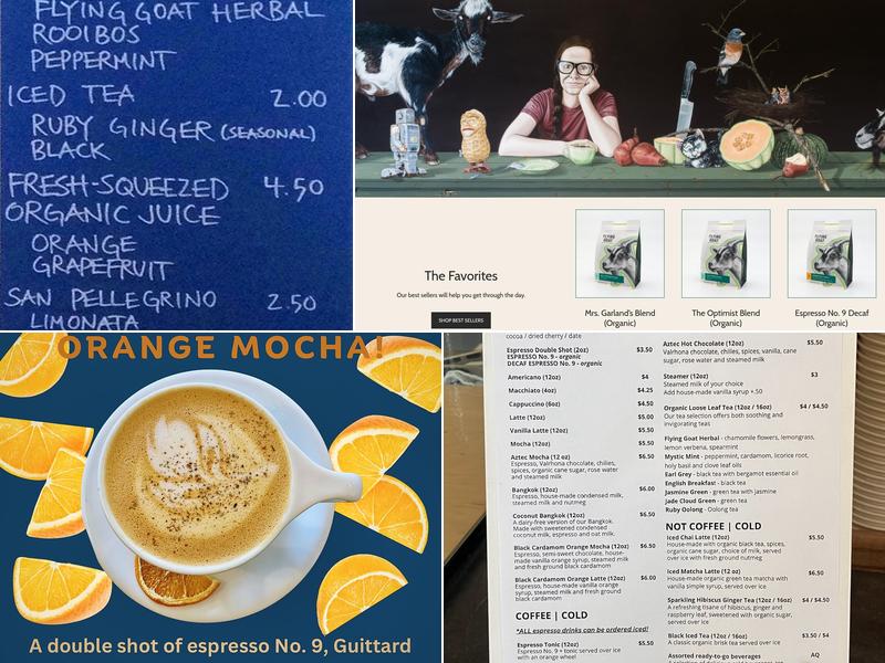 Flying Goat Coffee Menu