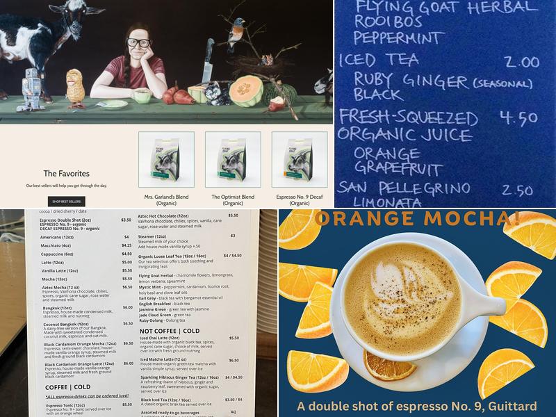 Flying Goat Coffee Menu