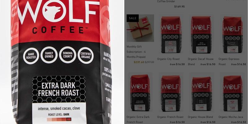Wolf Coffee Company Menu