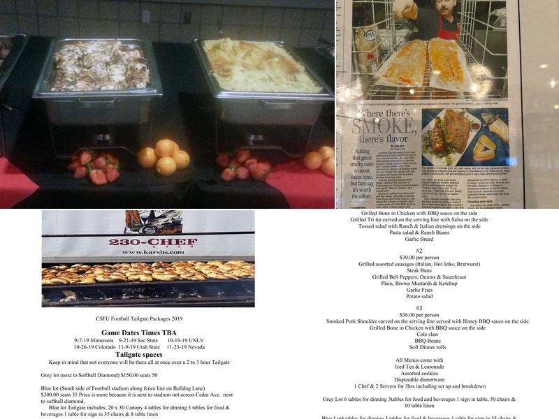 Karsh's Catering Menu