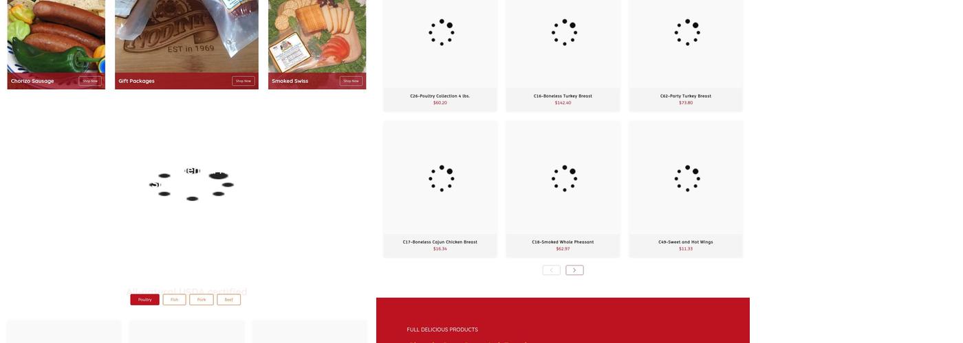 Nodine's Torrington Processing Facility Menu