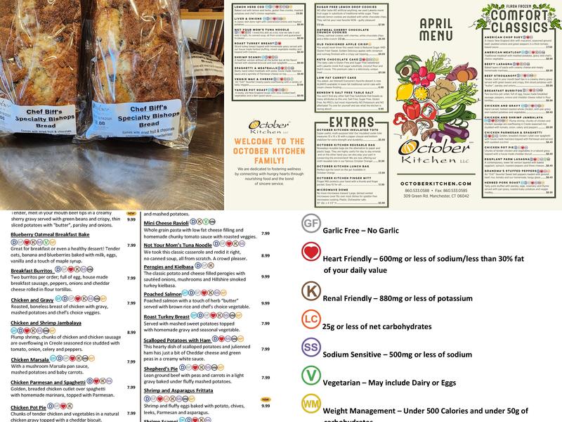 October Kitchen Menu