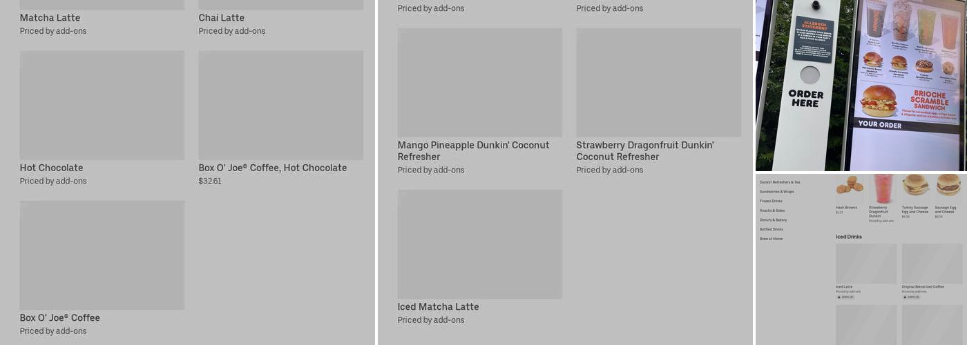 Dunkin' Menu