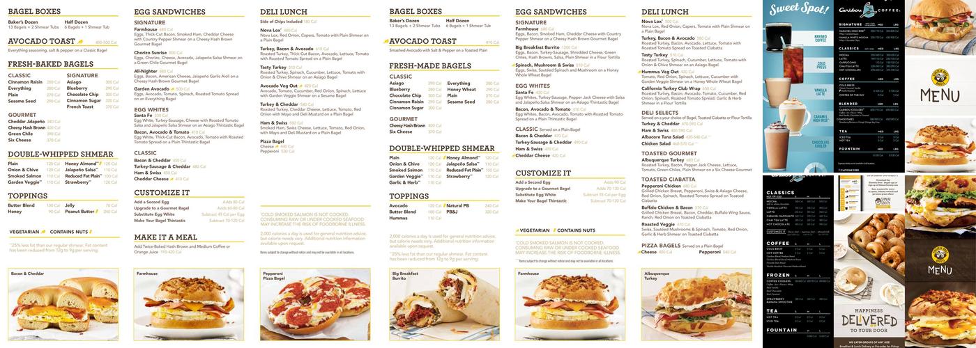 Einstein Bros. Bagels Menu