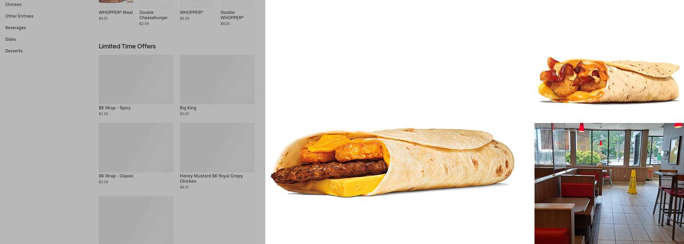 Burger King Menu