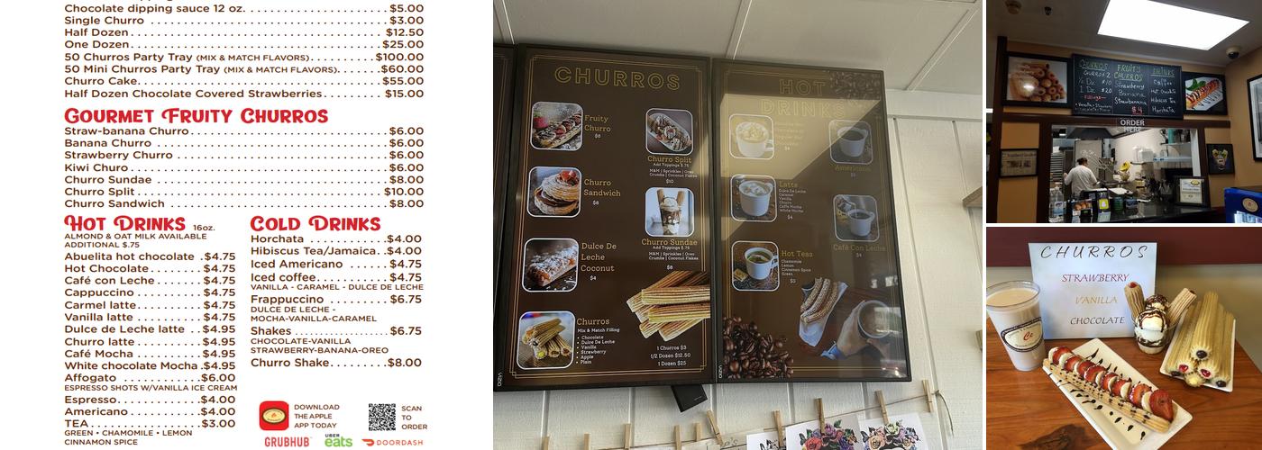 Churros Y Chocolate Menu