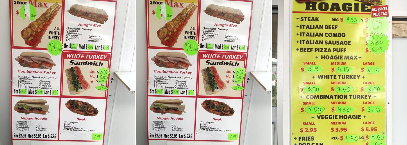 Jc's Steak & Hoagie Menu