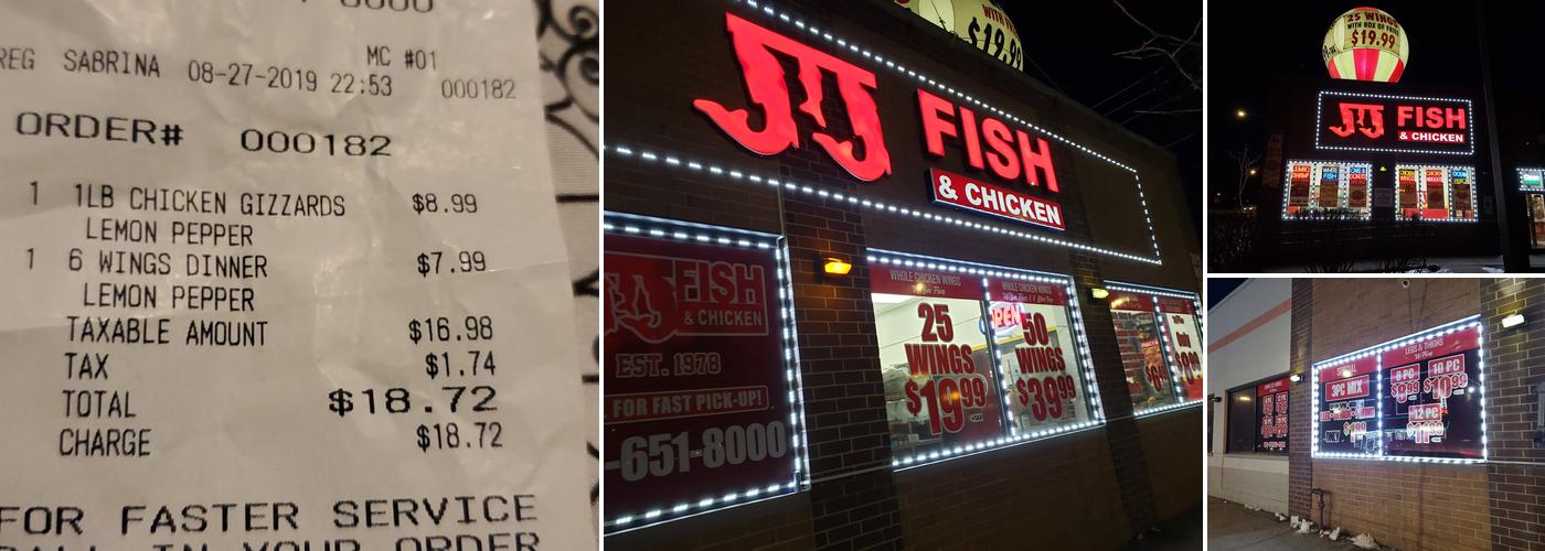 5 Stars Chicken and Fish Menu