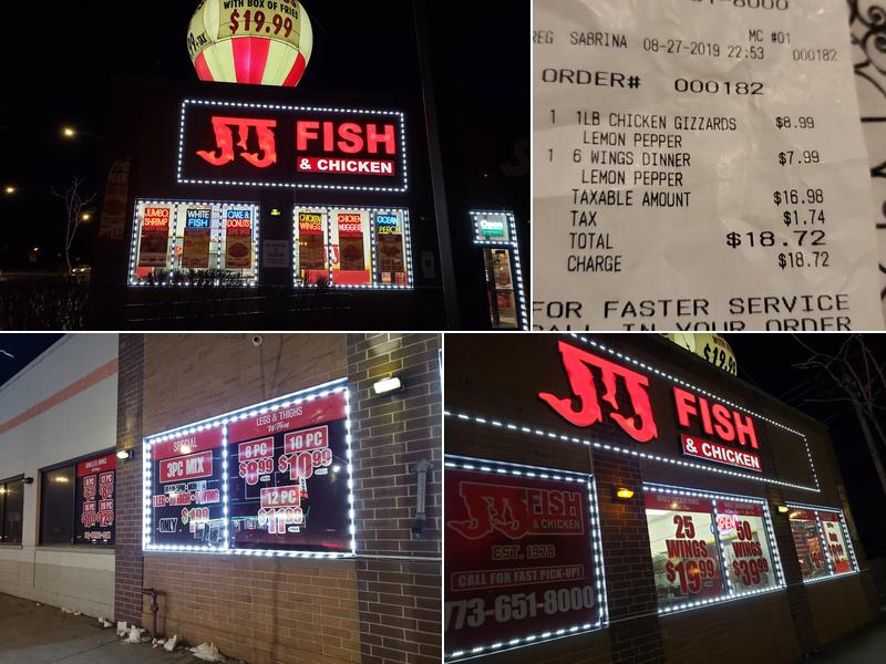 5 Stars Chicken and Fish Menu