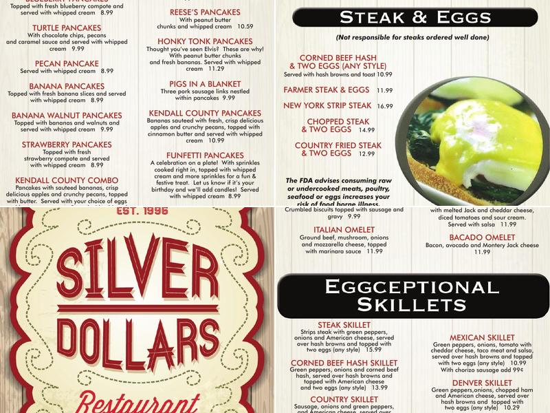 Silver Dollar Restaurant Menu