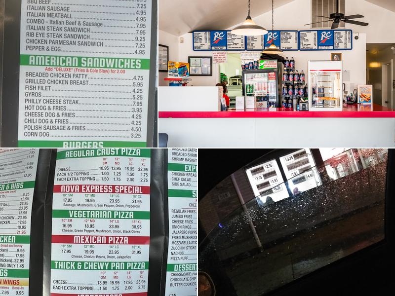 Pizza Nova Express Menu