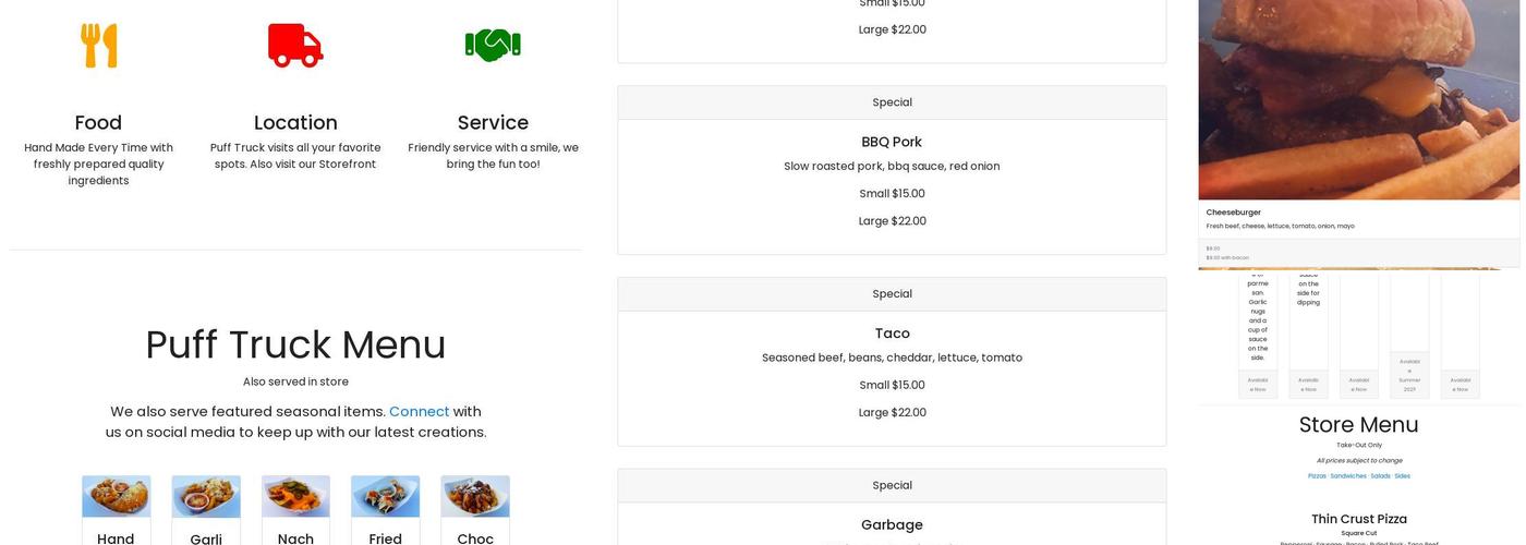 Tuff Puff Smoke Shop Menu