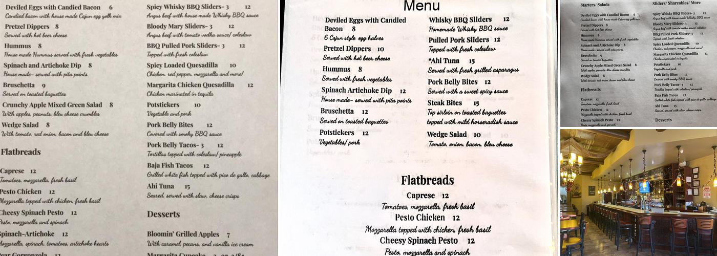 Taylor’s on Toft Menu