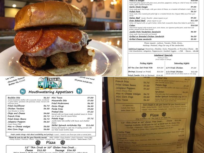 Every Buddies Pub and Grub Menu