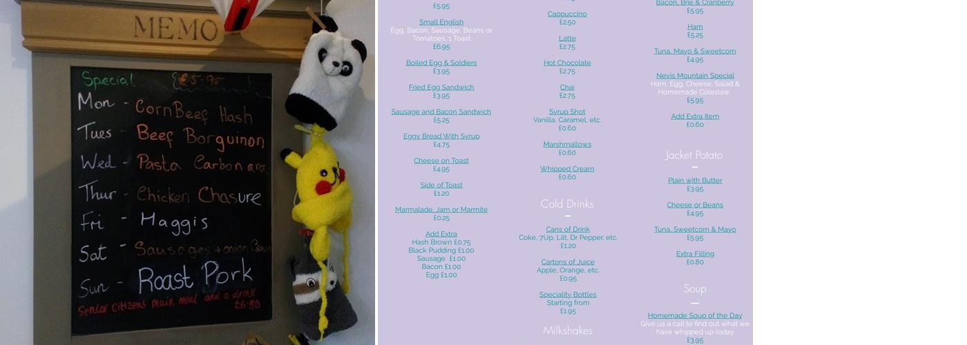 Beauty And The Teacup Menu