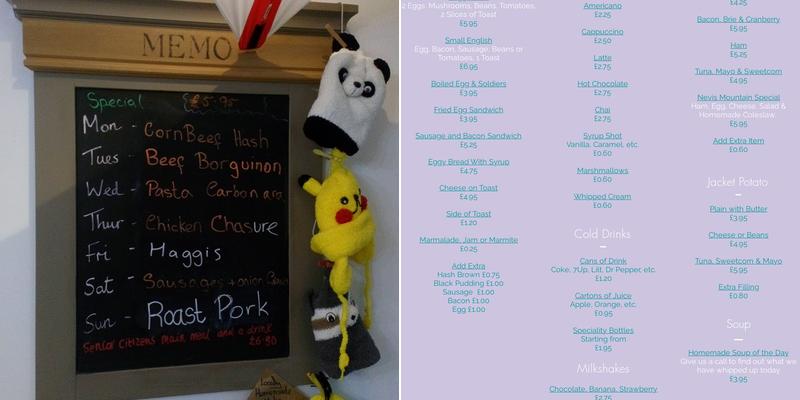 Beauty And The Teacup Menu