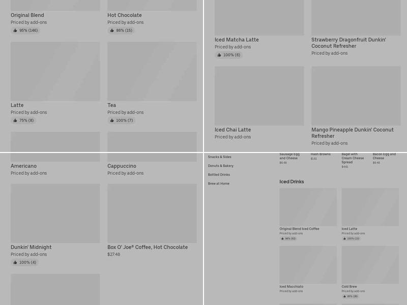 Dunkin' Menu
