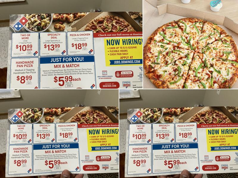 Domino's Pizza Menu