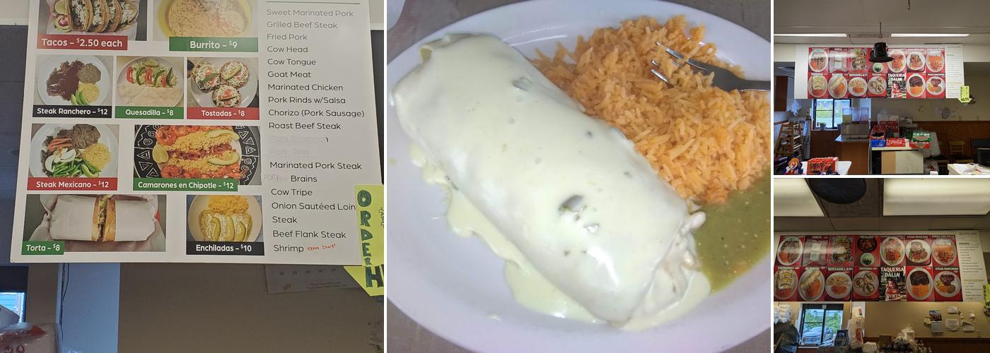 Taqueria dalias Menu