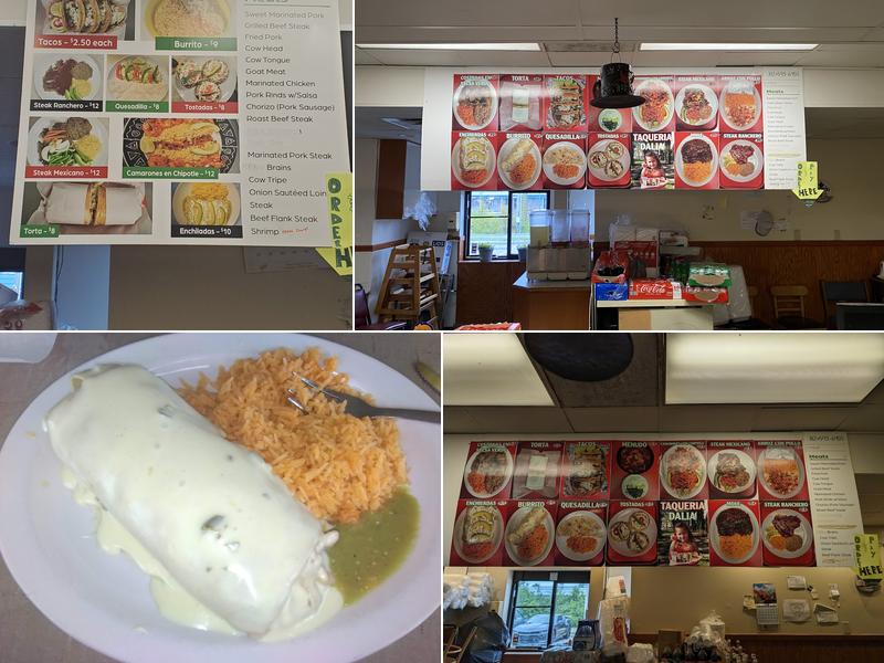 Taqueria dalias Menu