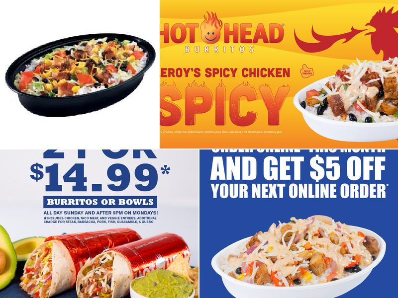 Hot Head Burritos Menu