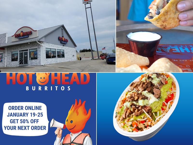 Hot Head Burritos 1029 IN-229 Suite B, Batesville