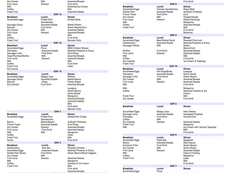 Smokehouse Catering Menu