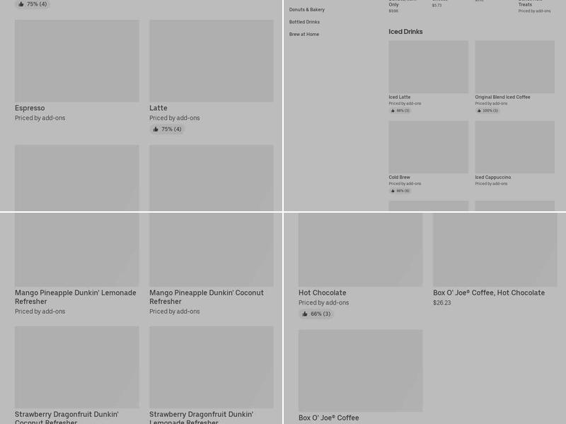 Dunkin' Menu