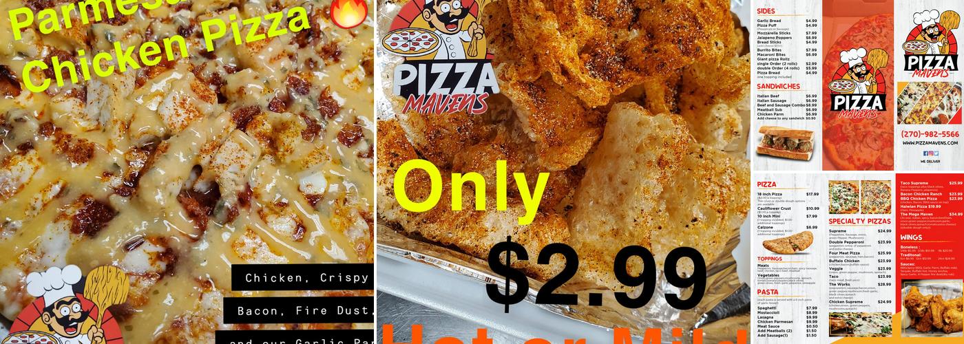 Pizza Mavens Menu