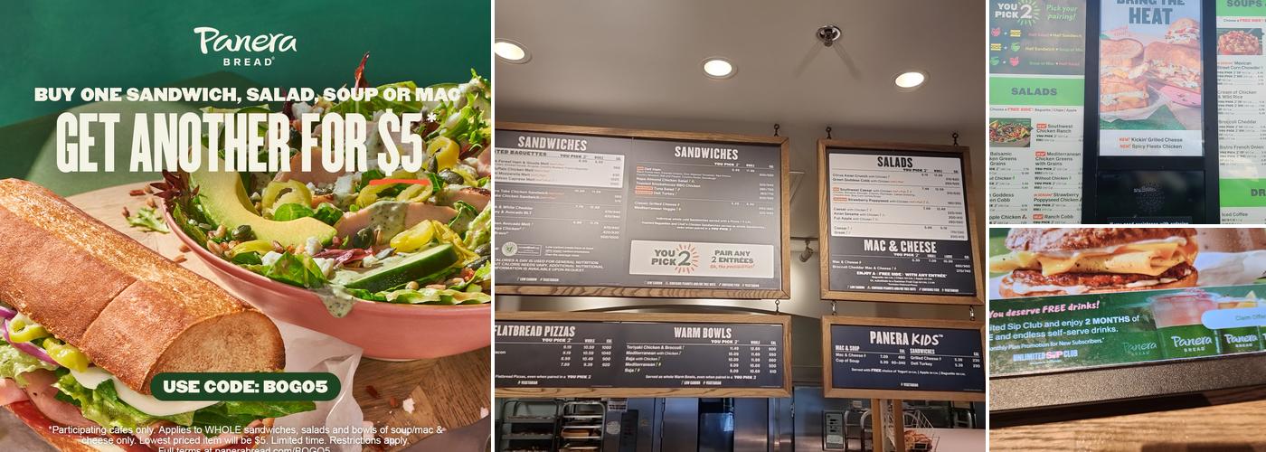 Panera Bread Menu