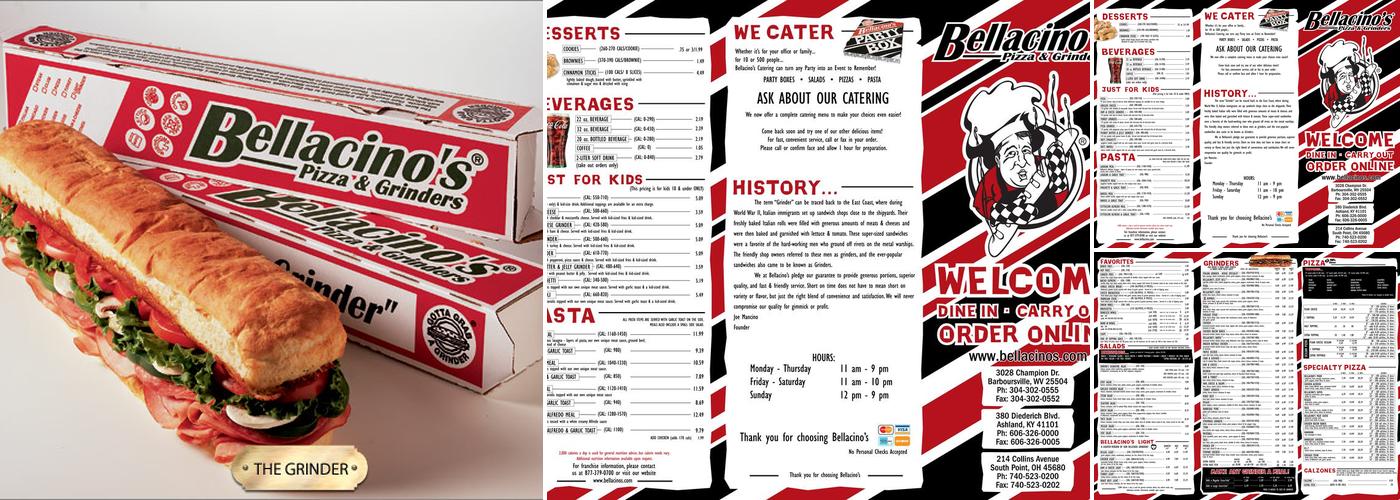 Bellacino's Pizza & Grinders Menu