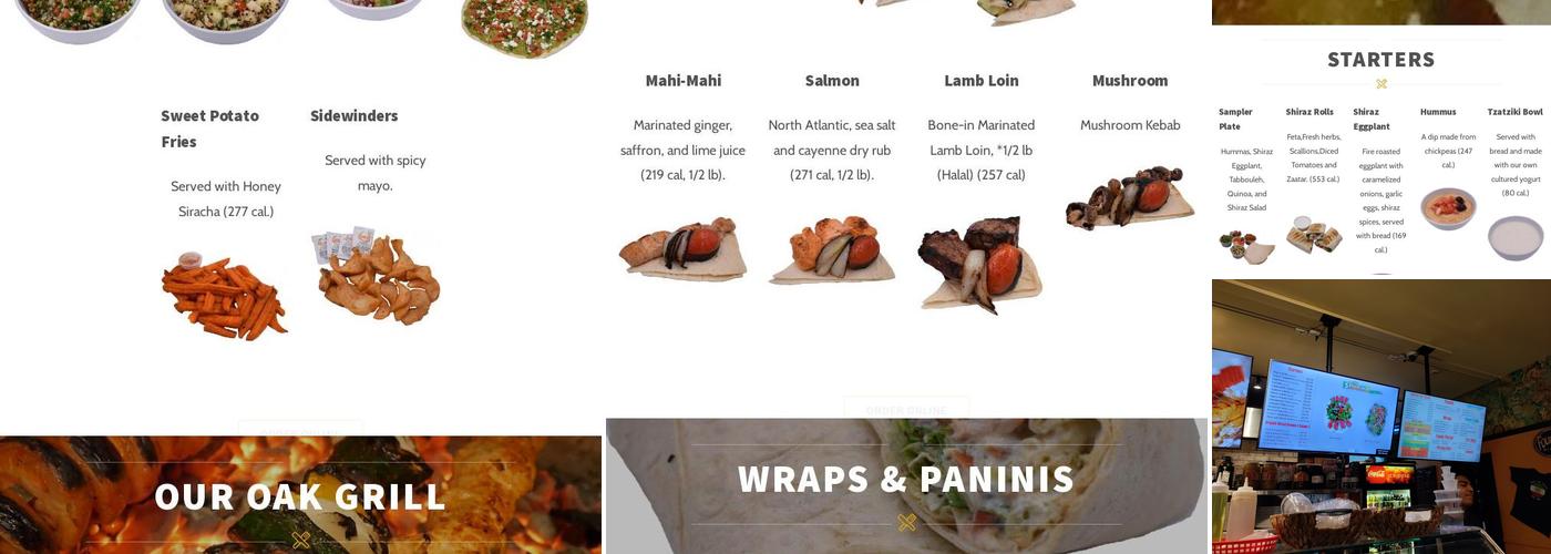 Shiraz Mediterranean Grill Menu