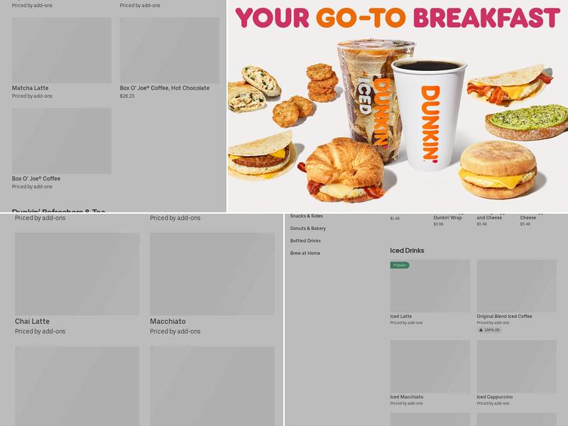 Dunkin' Menu