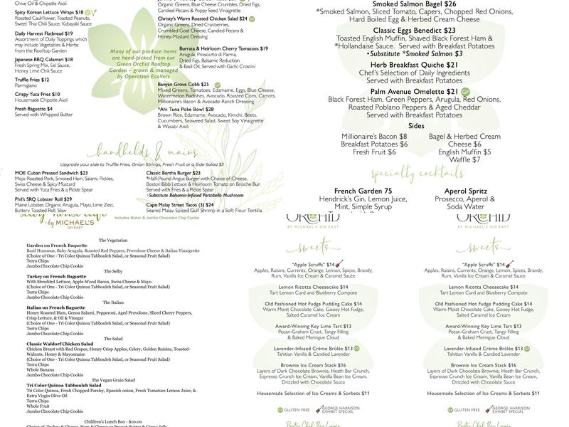 Selby House Café by Michael’s On East Menu